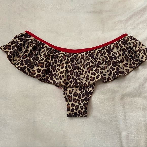 New! Frankie's Bikinis Ghaia Leopard Print swim Skirt Bikini Bottom 1010 - Picture 5 of 11